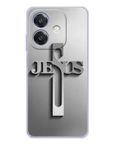 Чехол для OPPO A3x с картинкой «Металлический крест Jesus» Чехол для OPPO A3x с картинкой «Металлический крест Jesus»