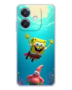 Чехол для OPPO A3x с картинкой «Спанч Боб под водой» Чехол для OPPO A3x с картинкой «Спанч Боб под водой»