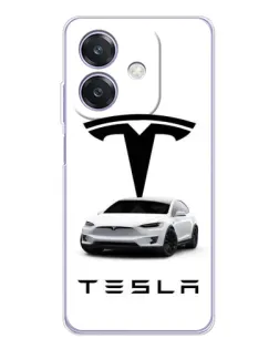 Чохол для OPPO A3x з картинкою «Tesla White Style»