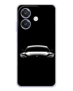 Чохол для OPPO A3x з картинкою «Фари Tesla Night»