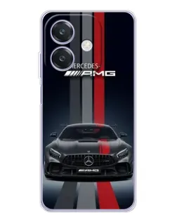 Чохол для OPPO A3x з картинкою «Mercedes — білий карбон»
