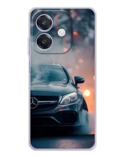 Чохол для OPPO A3x з картинкою «Mercedes — нічне місто»