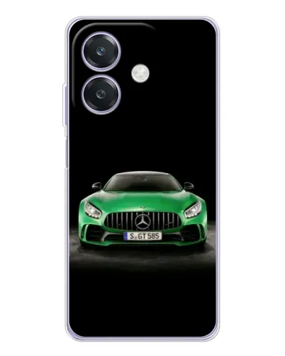 Чохол для OPPO A3x з картинкою «Mercedes — неоновий лого»