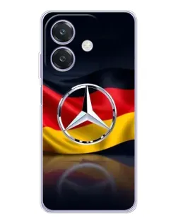 Чохол для OPPO A3x з картинкою «Mercedes — прапор Німеччини»