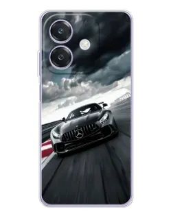 Чохол для OPPO A3x з картинкою «Гоночний Mercedes AMG»