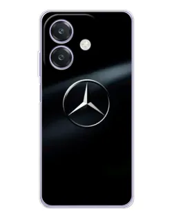 Чехол для OPPO A3x с картинкой «Mercedes на металле»