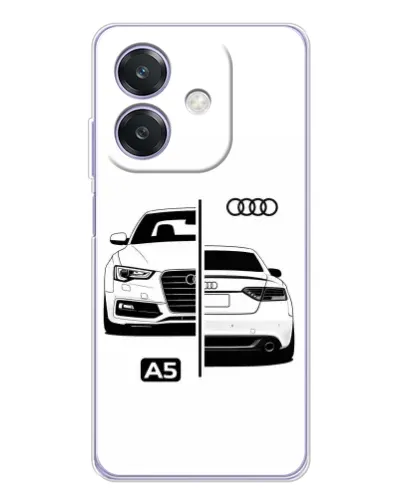 Чохол для OPPO A3x з картинкою «Audi — контрастний дизайн»