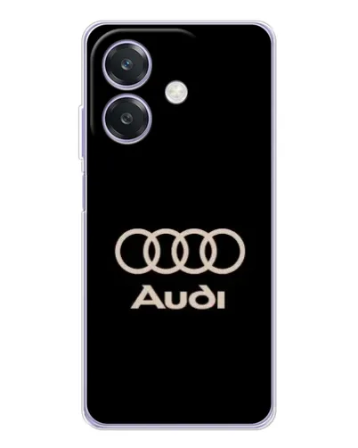 Чохол для OPPO A3x з картинкою «Audi — золотий логотип»