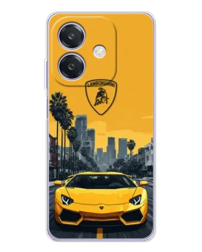 Чохол для OPPO A3x з картинкою «Жовтий Lamborghini місто» Чохол для OPPO A3x з картинкою «Жовтий Lamborghini місто»