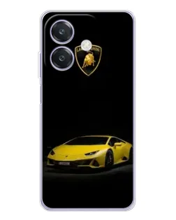 Чохол для OPPO A3x з картинкою «Lamborghini жовтий акцент»