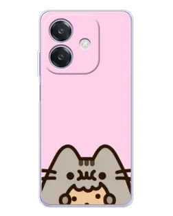 Чохол для OPPO A3x з картинкою «Pusheen та печиво» Чохол для OPPO A3x з картинкою «Pusheen та печиво»