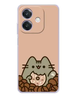 Чохол для OPPO A3x з картинкою «Кавовий Пушин» Чохол для OPPO A3x з картинкою «Кавовий Пушин»