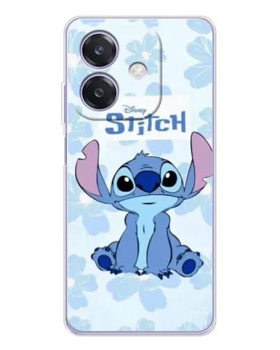 Чохол для OPPO A3x з картинкою «Stitch серед квітів»