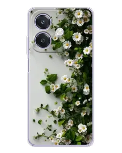 Чохол для OPPO A3x з картинкою «Гілка дрібних білих квітів»