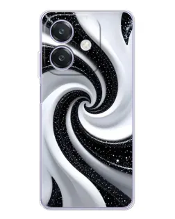 Чохол для OPPO A3x з картинкою «Чорно-біла спіраль» Чохол для OPPO A3x з картинкою «Чорно-біла спіраль»