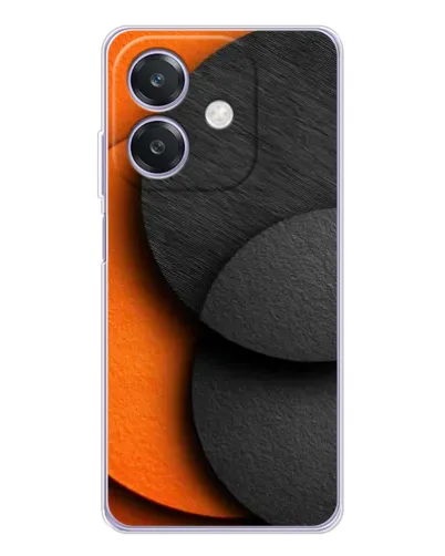Чохол для OPPO A3x з картинкою «Геометрія помаранчевих кіл»