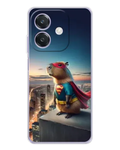 Чохол для OPPO A3x з картинкою «Капі-мен супергерой» Чохол для OPPO A3x з картинкою «Капі-мен супергерой»