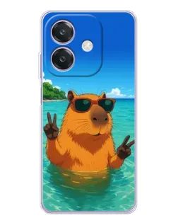 Чохол для OPPO A3x з картинкою «Морська капібара»