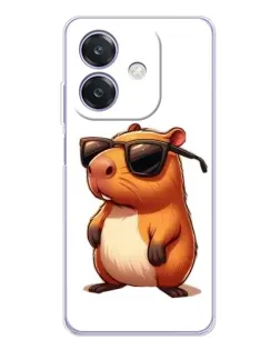 Чохол для OPPO A3x з картинкою «Капібара в окулярах»
