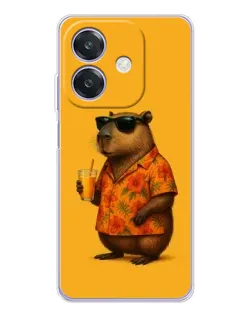 Чохол для OPPO A3x з картинкою «Капібара на відпочинку»