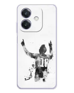 Чохол для OPPO A3x з картинкою «Чорно-білий силует Мессі» Чохол для OPPO A3x з картинкою «Чорно-білий силует Мессі»