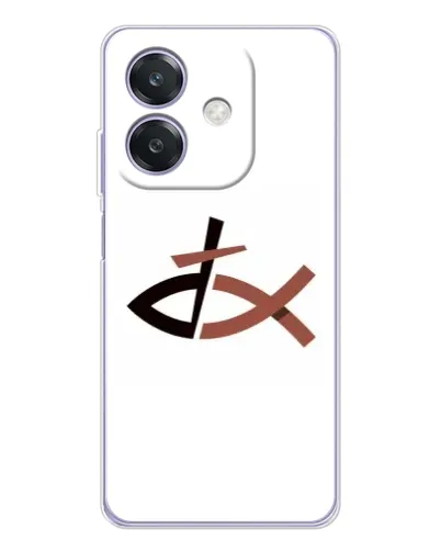 Чехол для OPPO A40m с картинкой «Рыба и крест» Чехол для OPPO A40m с картинкой «Рыба и крест»