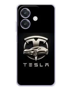 Чохол для OPPO A40m з картинкою «Tesla — срібне авто» Чохол для OPPO A40m з картинкою «Tesla — срібне авто»
