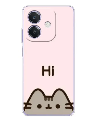 Чехол для OPPO A40m с картинкой «Пушин говорит Hi» Чехол для OPPO A40m с картинкой «Пушин говорит Hi»