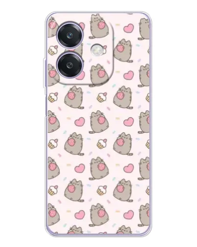 Чехол для OPPO A40m с картинкой «Пушин и сладости» Чехол для OPPO A40m с картинкой «Пушин и сладости»
