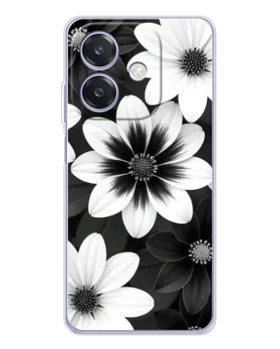 Чохол для OPPO A40m з картинкою «Монохромні айстри»