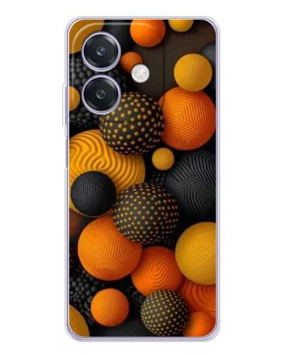 Чехол для OPPO A40m с картинкой «Объемные оранжевые сферы» Чехол для OPPO A40m с картинкой «Объемные оранжевые сферы»