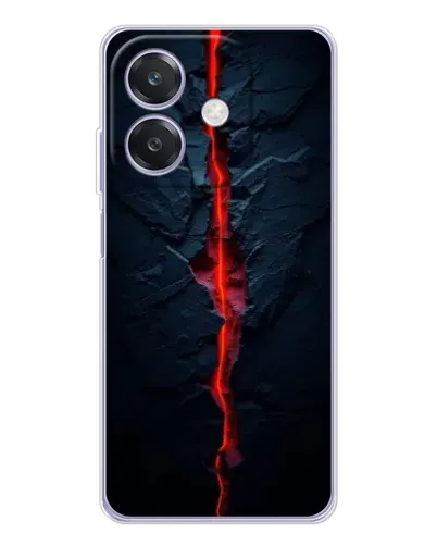 Чехол для OPPO A40m с картинкой «Kрасная лавовая трещина» Чехол для OPPO A40m с картинкой «Kрасная лавовая трещина»