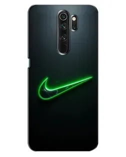 Чехол для OPPO A5 (2020) с картинкой «Неоновый контур Nike»