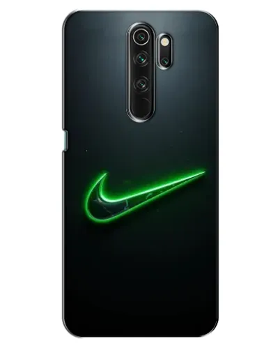 Чехол для OPPO A5 (2020) с картинкой «Неоновый контур Nike»