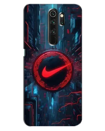 Чехол для OPPO A5 (2020) с картинкой «Техногенный стиль Nike»