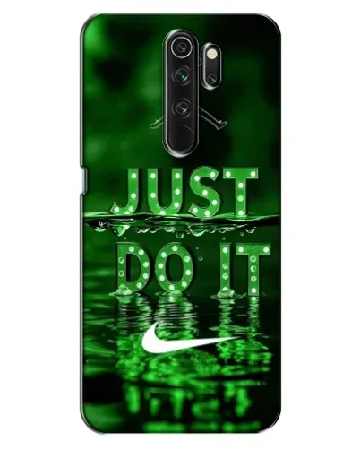 Чехол для OPPO A5 (2020) с картинкой «Зеленый неоновый Nike»