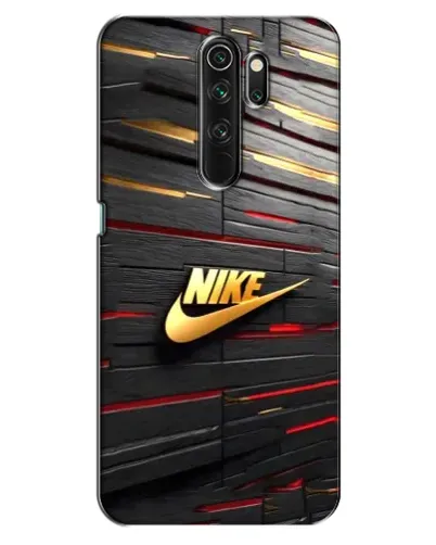 Чехол для OPPO A5 (2020) с картинкой «Золотой Nike на металле»