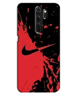 Чехол для OPPO A5 (2020) с картинкой «Красные брызги Nike»