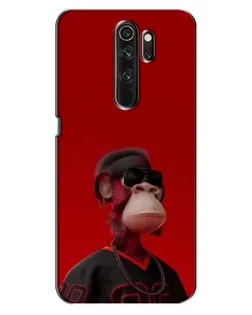 Чехол для OPPO A5 (2020) с картинкой «Bored Ape в красном» Чехол для OPPO A5 (2020) с картинкой «Bored Ape в красном»