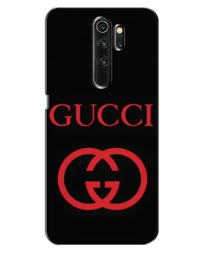 Чехол для OPPO A5 (2020) с картинкой «Gucci — красный логотип»