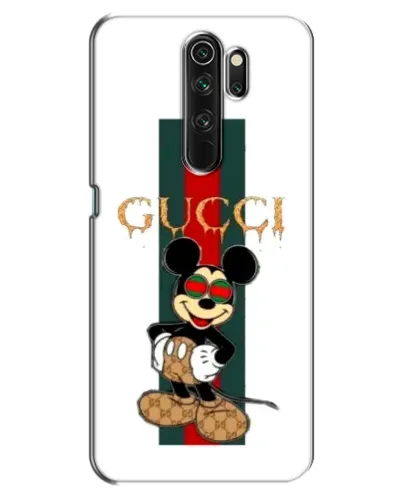 Чехол для OPPO A5 (2020) с картинкой «Микки Маус Gucci — полосы»