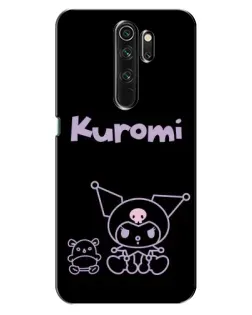 Чехол для OPPO A5 (2020) с картинкой «Kuromi — черный минимализм»