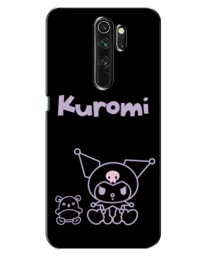 Чехол для OPPO A5 (2020) с картинкой «Kuromi — черный минимализм»