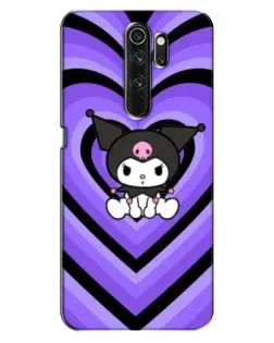 Чехол для OPPO A5 (2020) с картинкой «Kuromi и фиолетовые сердца»