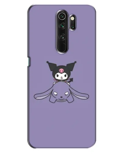 Чехол для OPPO A5 (2020) с картинкой «Kuromi на лиловом фоне»