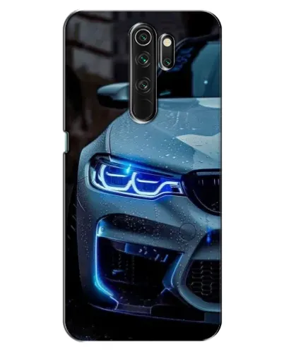 Чехол для OPPO A5 (2020) с картинкой «Взгляд BMW с синими фарами»
