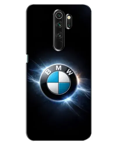 Чехол для OPPO A5 (2020) с картинкой «BMW — неоновое сияние»