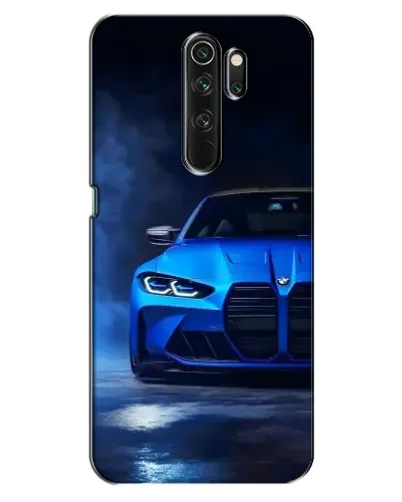 Чехол для OPPO A5 (2020) с картинкой «Голубая BMW M4»
