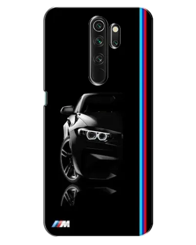 Чехол для OPPO A5 (2020) с картинкой «Силуэт BMW в темноте»
