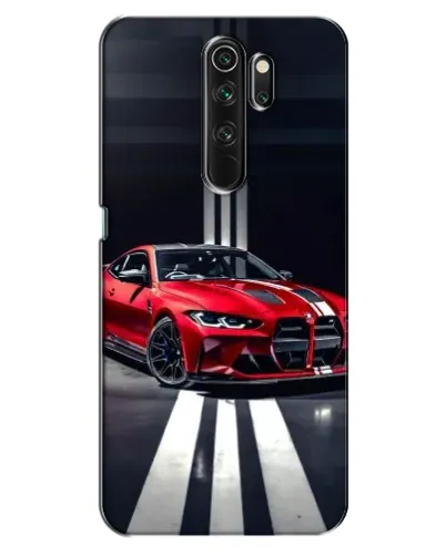 Чехол для OPPO A5 (2020) с картинкой «Красная BMW на дороге»